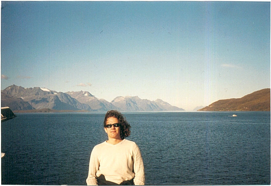 Andi mitten im Fjord